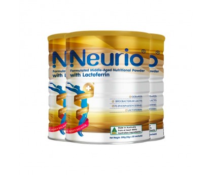 【3件装包邮】Neurio 纽瑞优 中老年人乳铁蛋白调制乳粉 300克x3罐